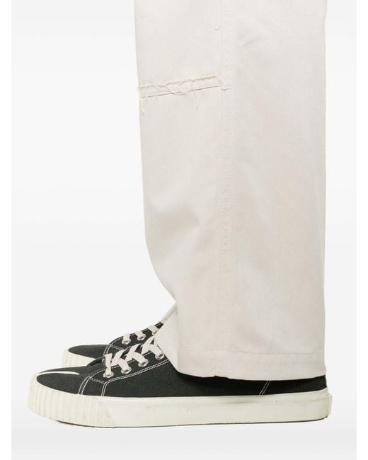 MM6 by Maison Margiela White Flared Pants for men