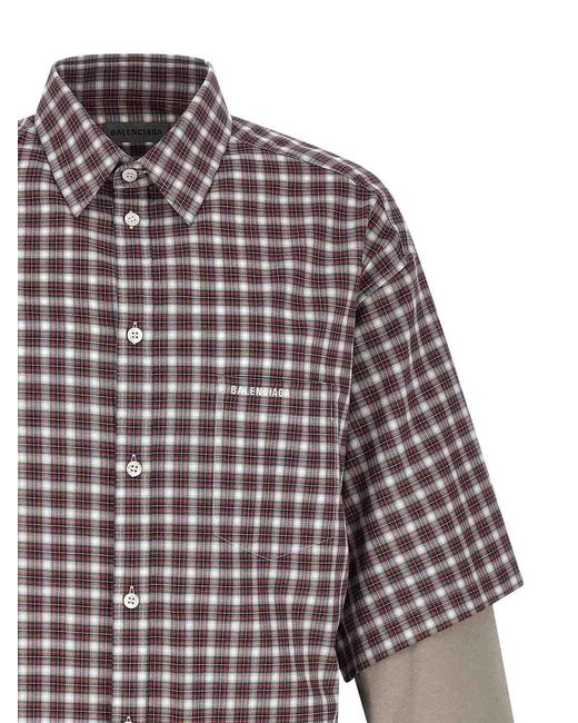 Balenciaga White Wrong Sleeve Shirt for men
