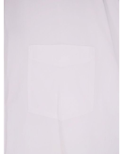 Aspesi White Oversized Cotton Shirt