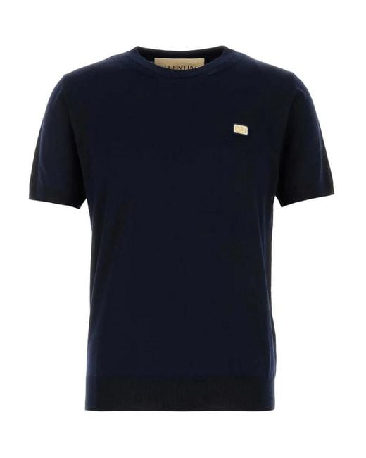 Valentino Garavani Black Cotton T-Shirt for men