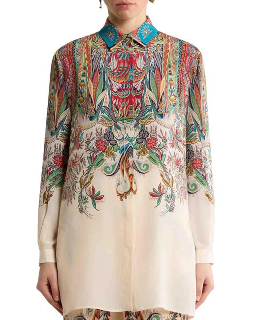 Camicia Lunga di Etro in White