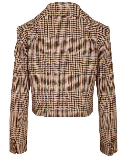 Etro Brown Cropped Blazer