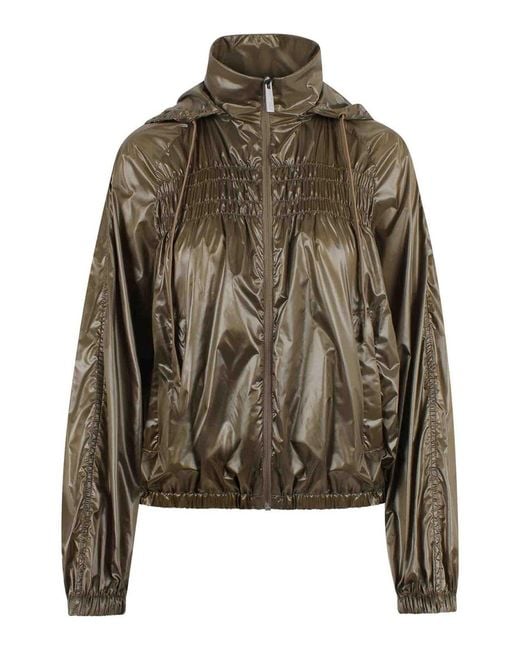 Laminar Brown Lightweight Wet-Look Nylon Jacket