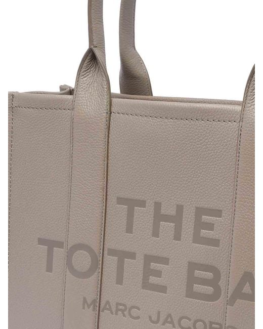 Marc Jacobs Gray The Leather Large Tote Bag