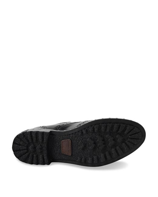 Dolce & Gabbana Black Studded Sole Leather Brogues