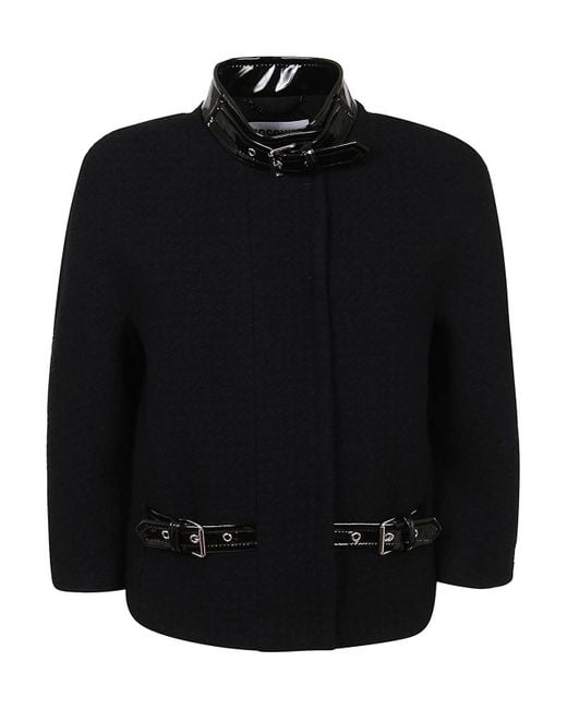 Moschino Black Jacket With Straps