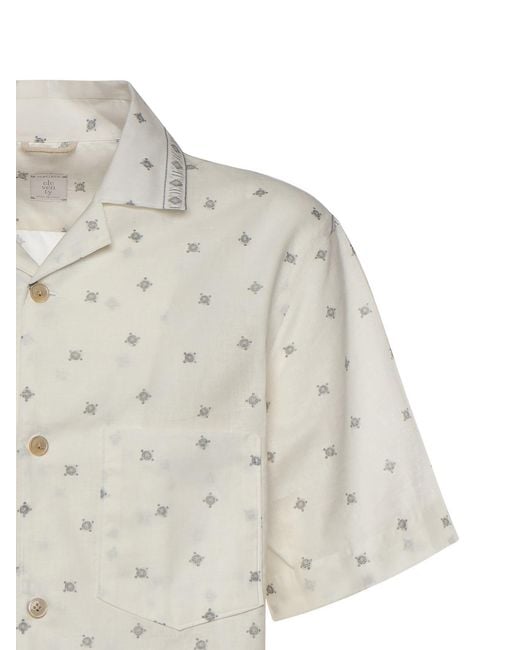 Eleventy White Shirts Linen for men