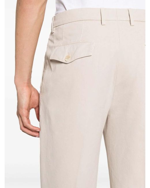Brunello Cucinelli White Casual Trousers for men