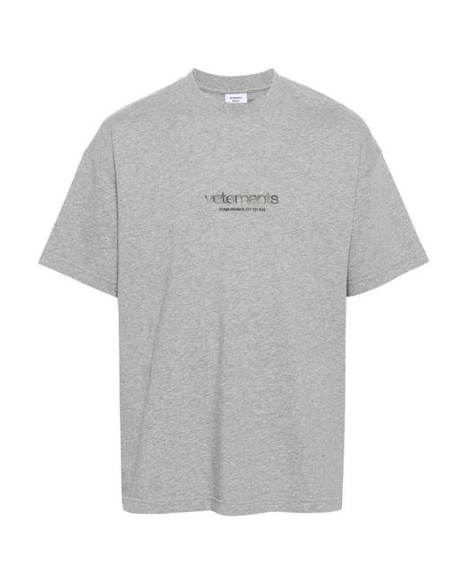 Vetements Gray T-shirt