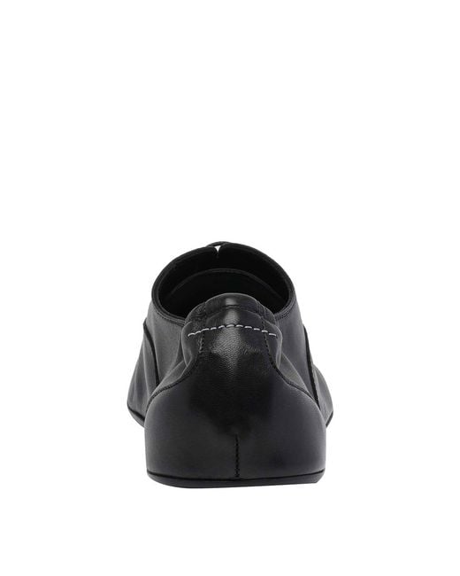MM6 by Maison Margiela Black Lace Up Shoes for men