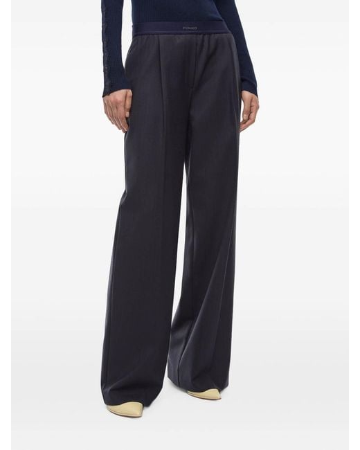 Pinko Blue Phaius Pinstripe Trousers