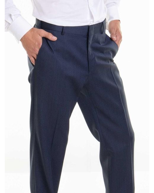 Brioni Blue Zip Back Pocket Pants for men
