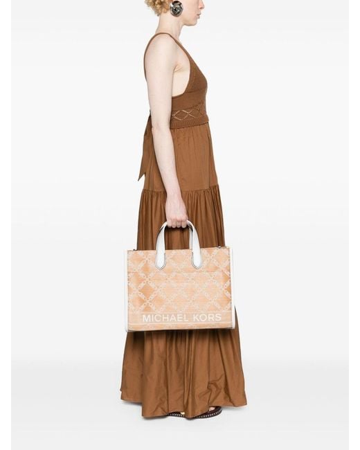MICHAEL Michael Kors Natural Gigi Rafia Large Tote Bag