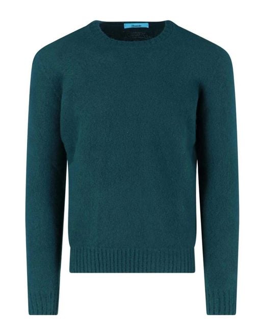Drumohr Green Wool Sweater for men