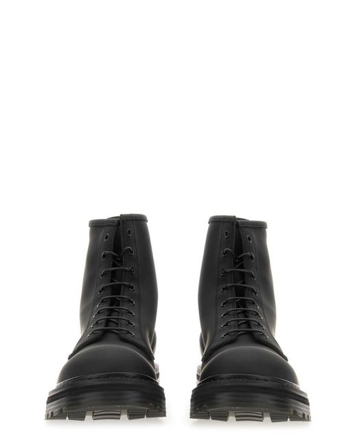 Premiata Black Leather Boots for men