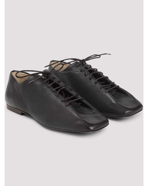 Lemaire Black Souris Flat Classic Derbies