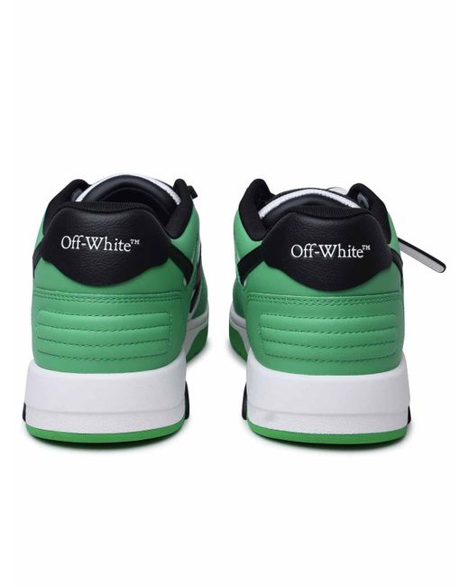 Off-White c/o Virgil Abloh Green 'out Of Office' Leather Sneakers for men