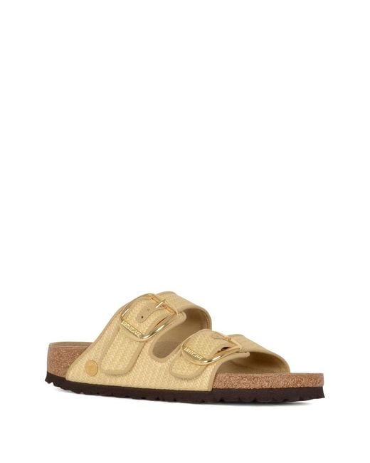 Birkenstock White Arizona Big Buckle Slide