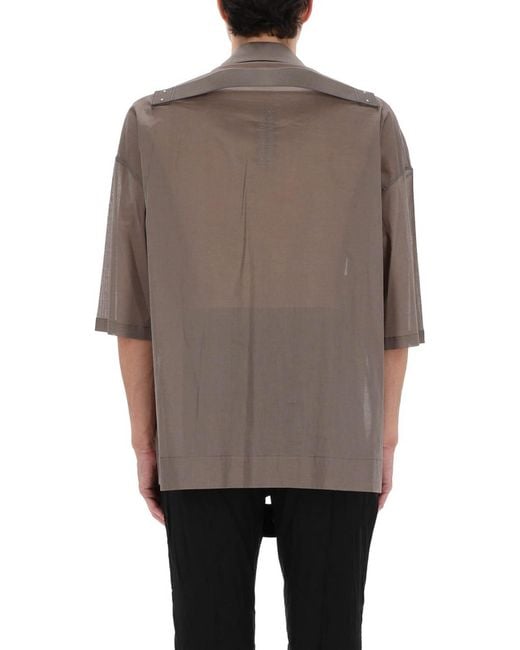 Rick Owens Gray Magnum Tommy Shirt for men