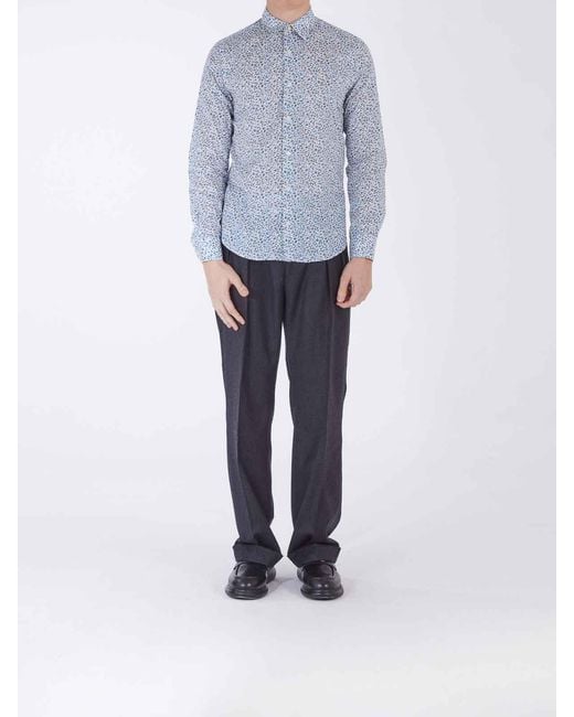Paul Smith Blue Liberty Slim Fit Shirt for men