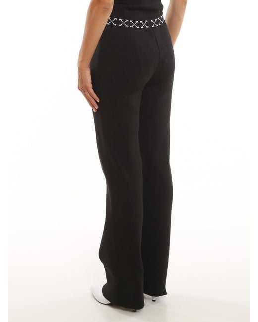 Off-White c/o Virgil Abloh Black Ribbed Pants