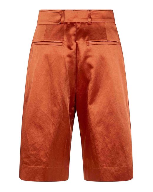 Dries Van Noten Orange Peaches Bis Short