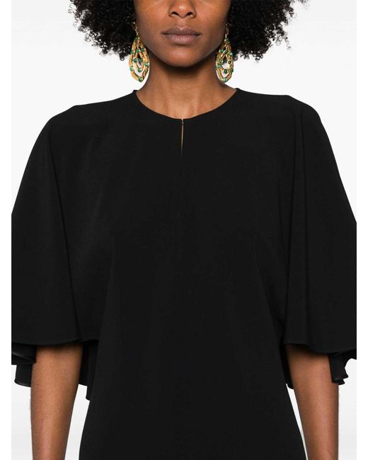 Chloé Black Dress With Cape