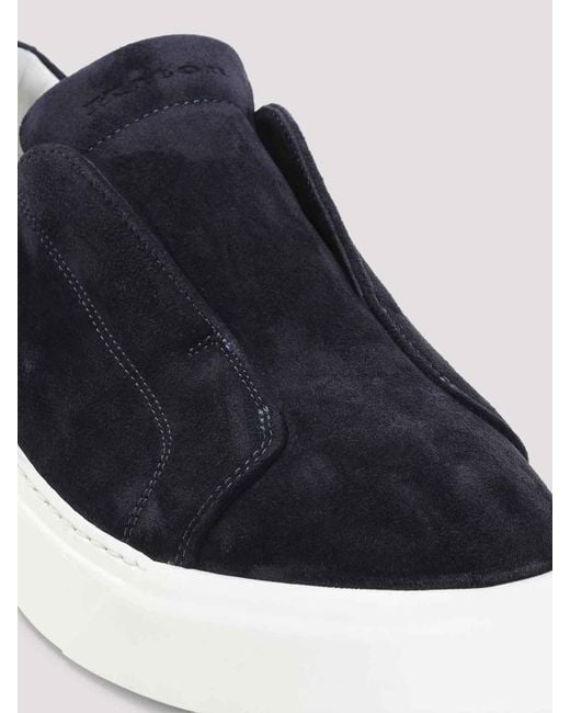 Kiton Black Calf Leather Sneakers for men