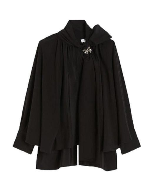 Max Mara Black Loose Blouse