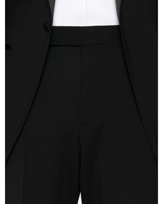 Tom Ford Black Shawl-Lapels Suit for men