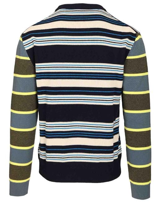 Paul Smith Blue Striped Sweater for men