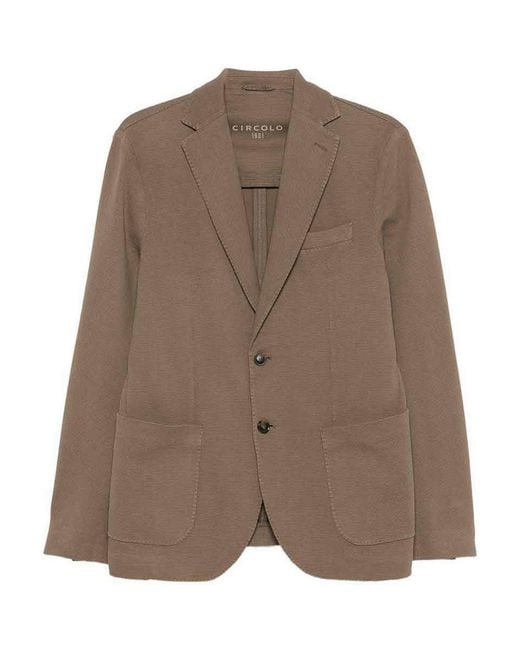 Circolo 1901 Brown Wool Jacket for men