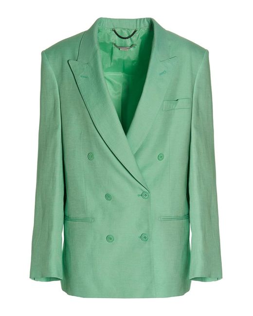 Stella McCartney Green Oversize Blazer Jacket