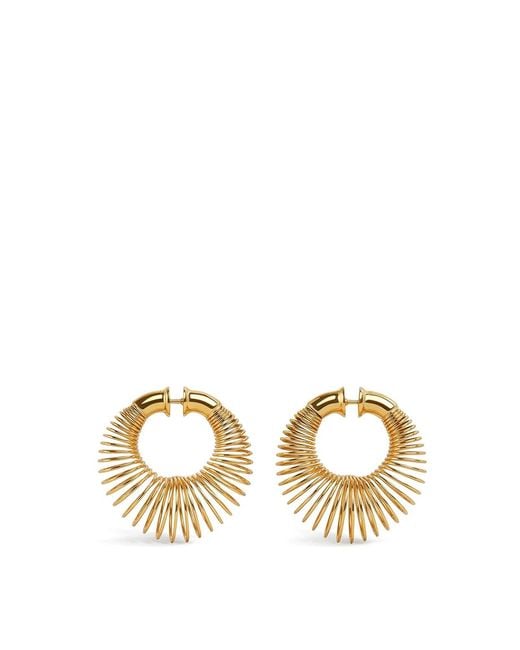 Alaïa Metallic Small Spiral Earrings