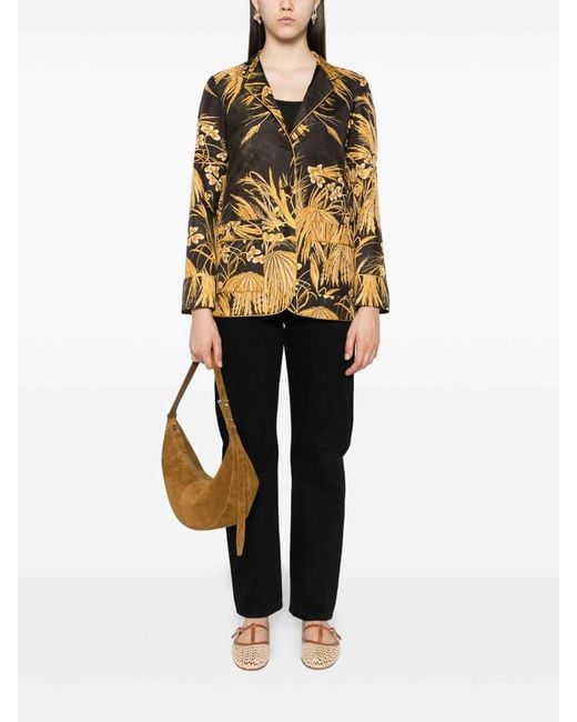 F.R.S For Restless Sleepers Metallic Printed Silk Shirt