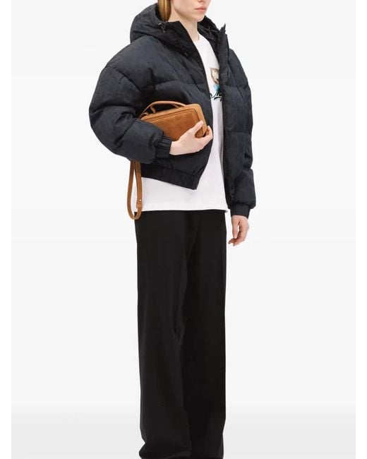 MSGM Blue Hooded Jacket