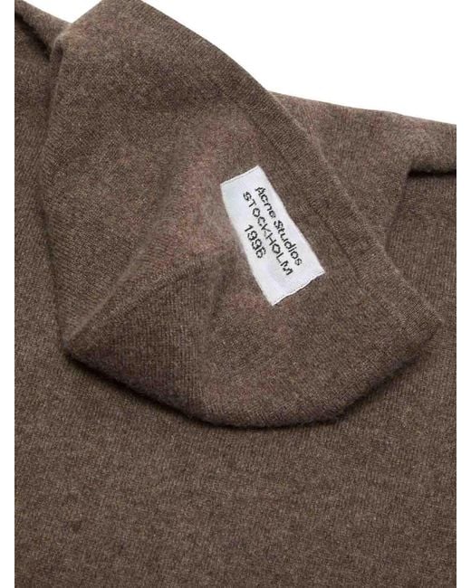 Acne Brown Cashmere Hooded Sweater