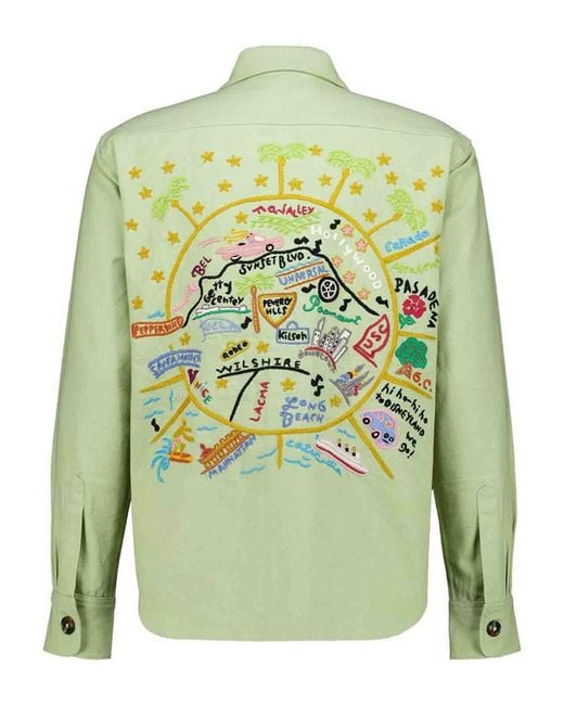 BAZISZT Green Pasadena Jacket for men