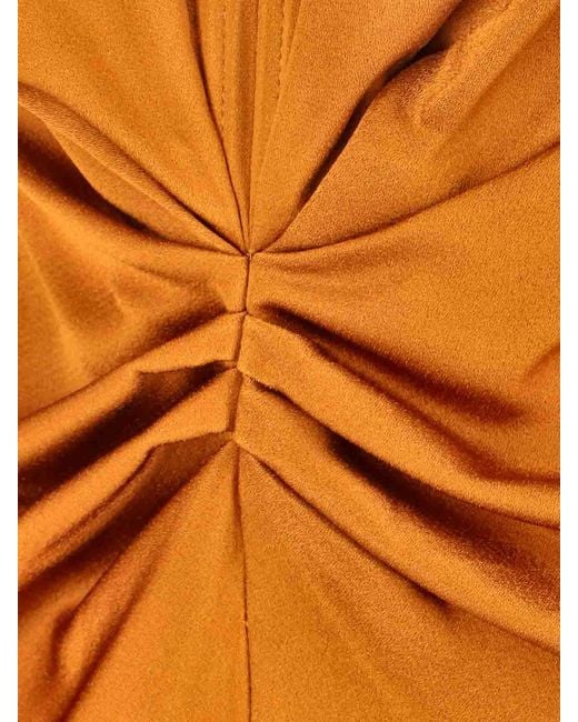 Victoria Beckham Orange Dresses Viscose