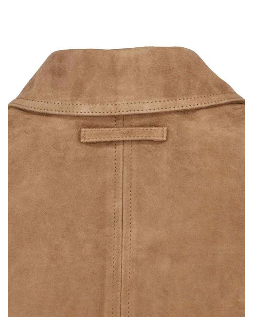 Low Classic Brown Suede Jacket