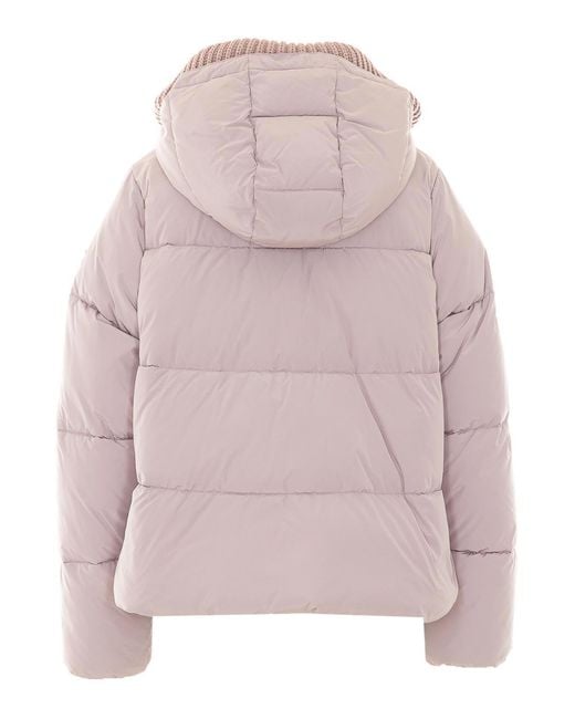 Mulberry Pink Lilac Dianthus Down Jacket