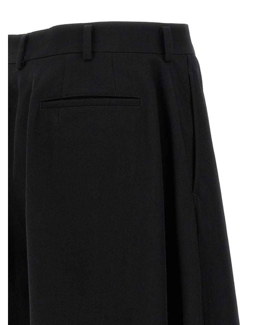 Comme Des Garcons Hommes Plus Black Extra Loose Leg Bermuda Shorts for men