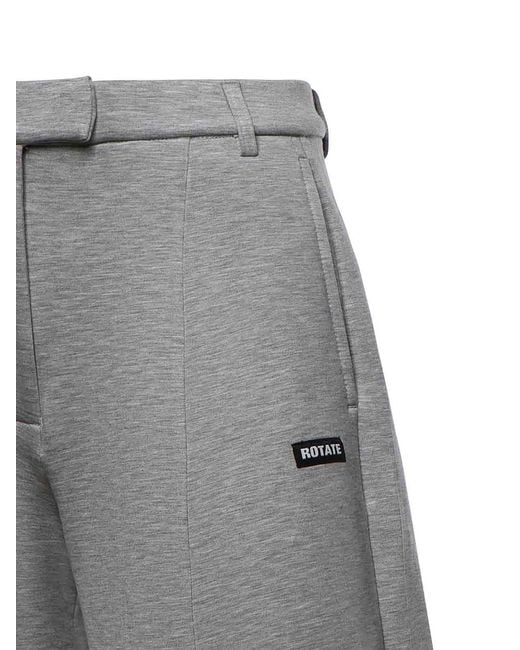 ROTATE BIRGER CHRISTENSEN Gray Scuba Cargo Trousers With Logo