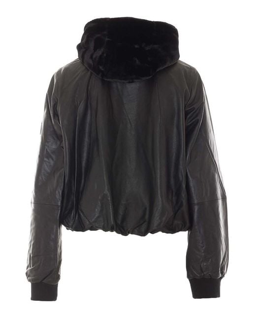 Moose Knuckles Black Cardin Bomber