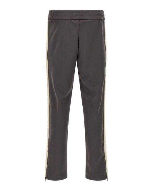Palm Angels Gray Classico Logo Track Joggers for men