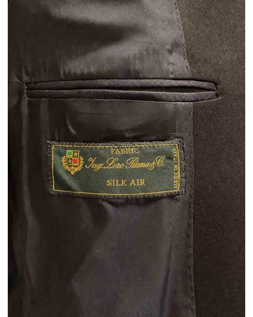 Franzese Collection Black Double-Breasted Pioneer Tuxedo Suit for men