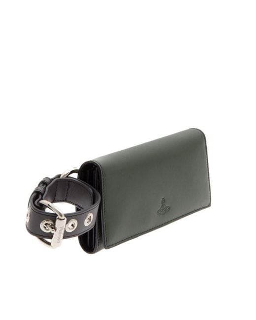 Vivienne Westwood Green Leather Wallet
