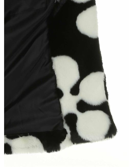 McQ Alexander McQueen Black Eco-Fur Coat