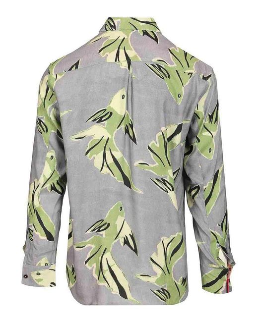 Paul Smith Gray Viscose Shirt for men