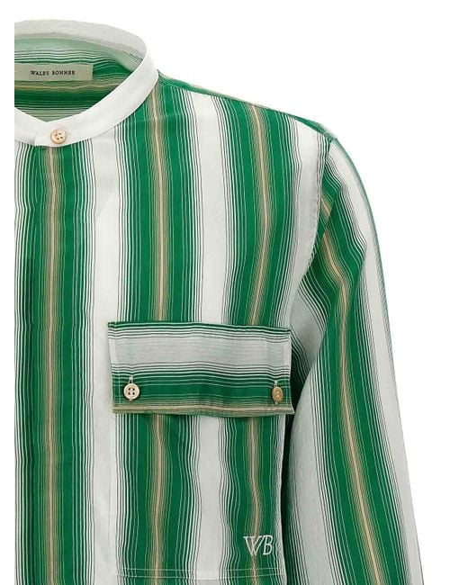 Wales Bonner Green Cadence Shirt for men